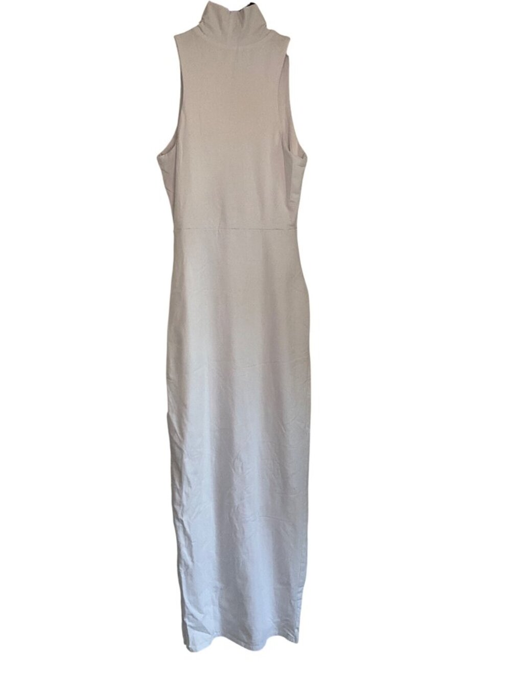 Superdown Janet Slit Midi Dress in White XSmall New Womens Bodycon Mock Neck - Picture 6 of 8